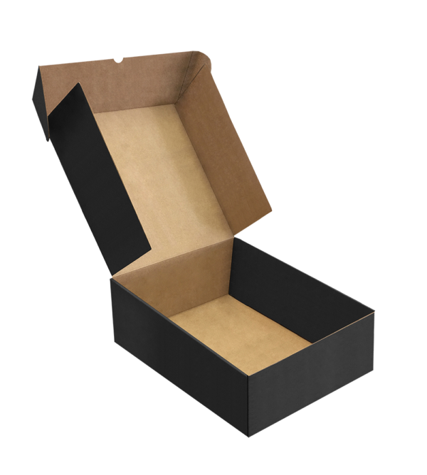 Caja e-commerce negra 3 botellas 26x32,1x9 - Imagen 3